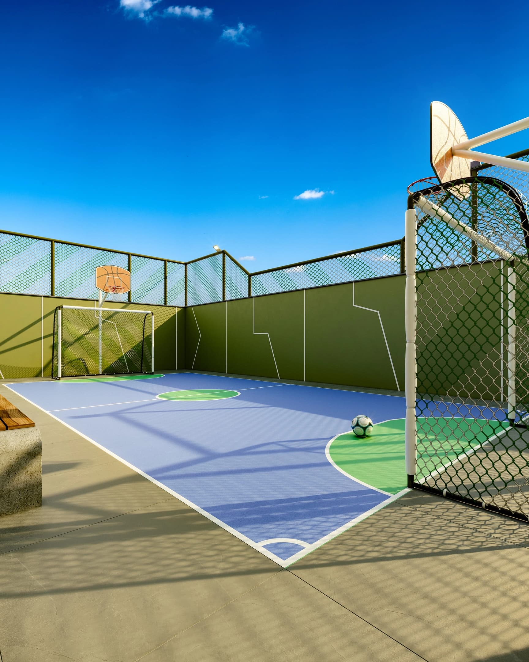 Quadra poliesportiva